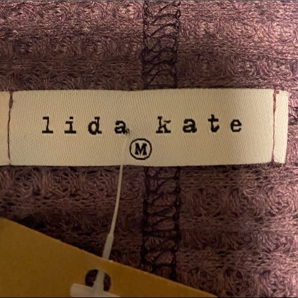 Lida Kate Purple Round Neck Banded Waist Top - Picture 3 of 4